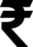 Indian Rupee Icon Transfer Sticker