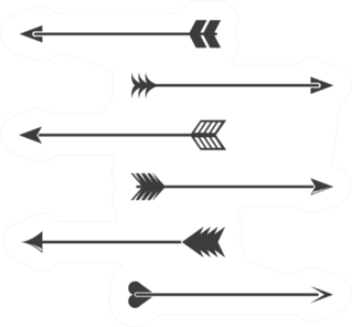 Indian Style Arrows Set Sticker