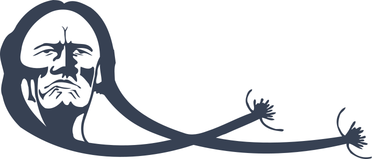 Indian Warrior With Long Braids Sticker