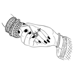 Indian Wedding Hands Symbol Sticker