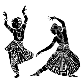 Indian Women Dancing Sticker