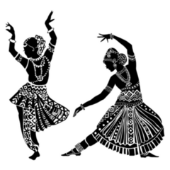 Indian Women Dancing Sticker