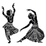 Indian Women Dancing Sticker