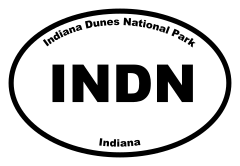 Indiana Dunes National Park Oval Sticker