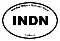 Indiana Dunes National Park Oval Sticker