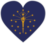 Indiana Heart Sticker