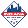 Indiana Skyline Diamond Logo Sticker