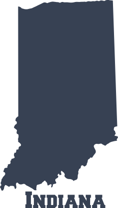 Indiana State Sticker