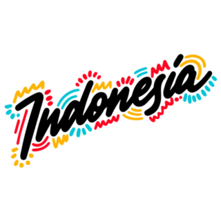 Indonesia Hand Made Lettering Sticker