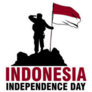 Indonesia Independence Day Icon Sticker