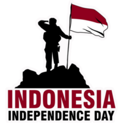 Indonesia Independence Day Icon Sticker