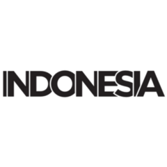 Indonesia Lettering Emblem Sticker
