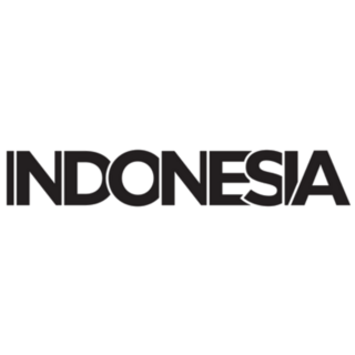 Indonesia Lettering Emblem Sticker