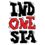 Indonesia Lettering Street Art Sticker