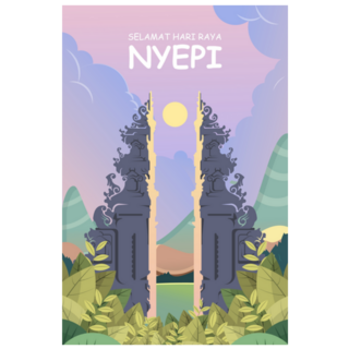 Indonesian Bali Nyepi Day Sticker