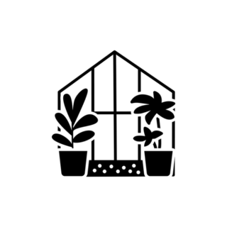 Indoor Plants in Sunroom Transfer Sticker