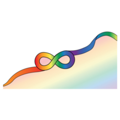 Infinity Rainbow Autism Pride Sticker