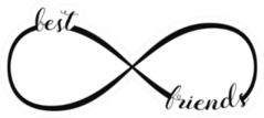 Infinity Sign Best Friends Icon Sticker