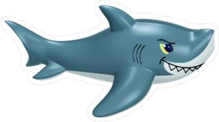 Inflatable Shark Sticker