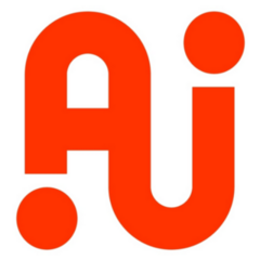 Initials Letter Ai Robot Sticker