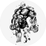 Inked Bodybuilder Sticker