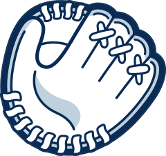 Inside Baseball Glove or Softball Mitt Color Sticker