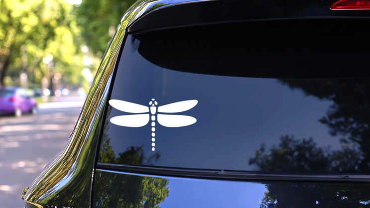 Inspirational Dragonfly Sticker on a Rear Car Window (New) example