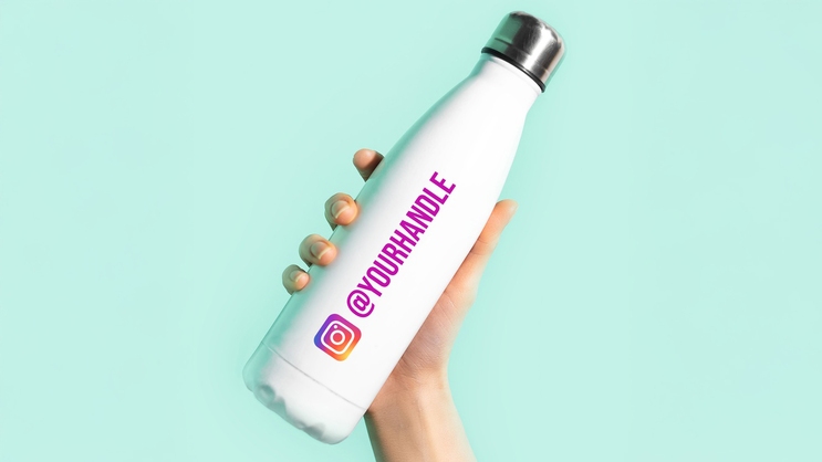 Instagram Multi Color Bottle