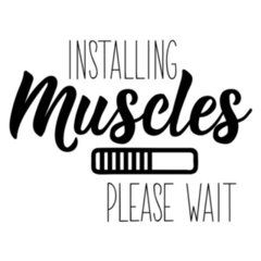 Installing Muscles Please Wait Sticker