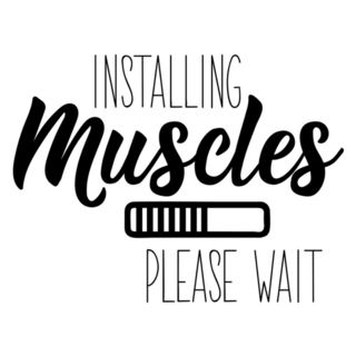 Installing Muscles Please Wait Sticker