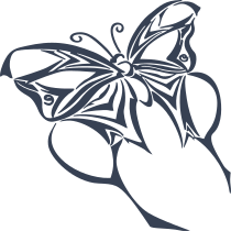 Intense Butterfly Sticker