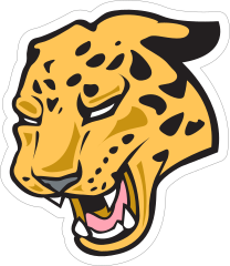 Intense Leopard Mascot Sticker