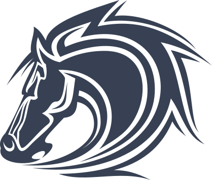 Intense Muscular Horse Head Sticker