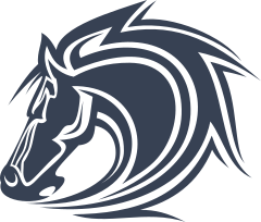 Intense Muscular Horse Head Sticker