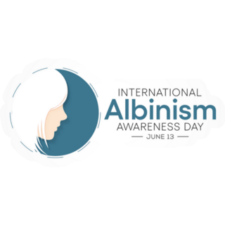 International Albinism Awareness Rare Disease Sticker