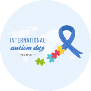 International Autism Awareness Day Banner Sticker