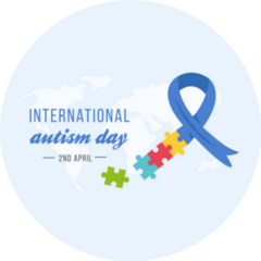 International Autism Awareness Day Banner Sticker