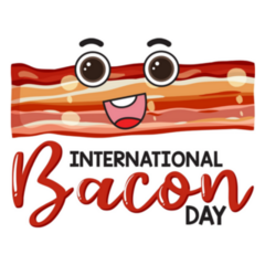 International Bacon Day Banner Sticker
