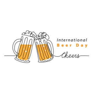 International Beer Day Cheers Sticker