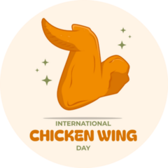 International Chicken Wing Day Sticker