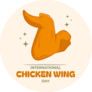 International Chicken Wing Day Sticker