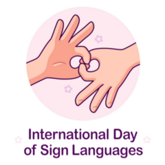 International Day Of Sign Languages Poster Sticker