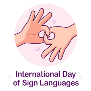 International Day Of Sign Languages Poster Sticker