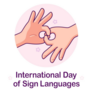 International Day Of Sign Languages Poster Sticker
