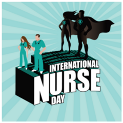 International Nurse Day Superhero Nurses Sticker