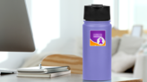 International Overdose Awareness Day Bright Sticker on a Water Bottle (New) example