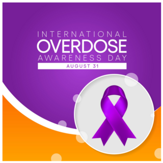 International Overdose Awareness Day Bright Sticker