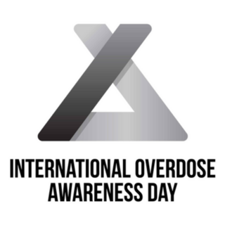 International Overdose Awareness Day In Grey Sticker