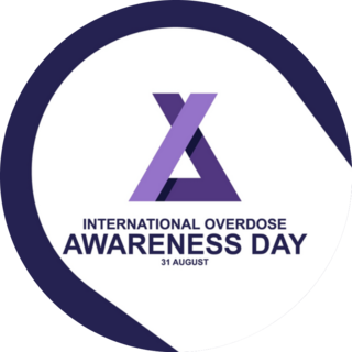 International Overdose Awareness Day Logo Sticker