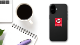 International Overdose Awareness Day On Red Sticker on a Phone (New) example